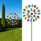 Windrad Confetti Mehrfarbig mit metallischem Farbeffekt Windspiele zur Gartendekoration mit Erdspieß (1 x Windrad Confetti)