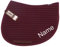 Eskadron BlackBerry Cotton Spring-Schabracke mit individuellem Namen Bestickt, Schriftart:Holli, Garnfarbe Maderia:Terra Cotta 1639