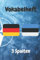 Vokabelheft mit 3 Spalten: mit Flaggen: Deutschland & Estland & USA | 100 Seiten | ca. DIN A5 (6 x 9 Zoll) | NATO-Style