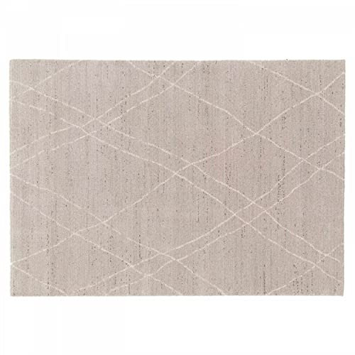Oviala Rechteckiger Teppich, Motiv Berber, Hellgrau, 160 x 230 cm