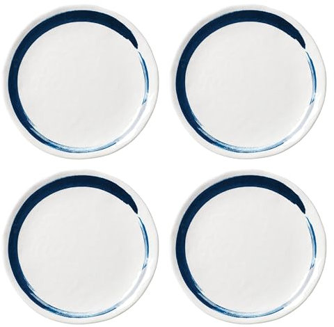 Lenox 895237 Blue Bay Melamine Dinner Plates, Set of 4, Lightweight Melamine Material