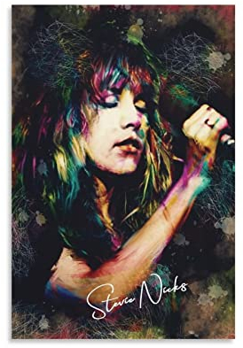 Enartly Leinwand Druck Poster Stevie Nicks 3 Poster Ästhetische Raumdekoration Wandkunst für Jungen Haus 60x90cm Kein Rahmen