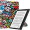 LMFULM® Tablet Étui pour Kobo Elipsa 2E (10,3 Pouces) PU Cuir Flip Coque Couverture Mince et Léger Sommeil/Réveil Auto Protection Support Pliable Multifonctionnel Housse Graffiti Motif