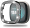 Miimall Hülle Kompatibel mit Fitbit Versa 4 Hülle/Fitbit Sense 2 Hülle, Glitzer Strass Diamant Harter PC Schutzrahmen Stoßfest Damen Schutzhülle für Fitbit Versa 4/Fitbit Sense 2 -Schwarz