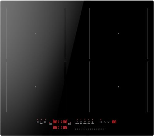 Amica KMI 776 660 C Autarkes Induktionskochfeld / 60 cm breit/Pausefunktion/Kindersicherung/Rahmenlos / 2 Bridge-Zonen/schwarz