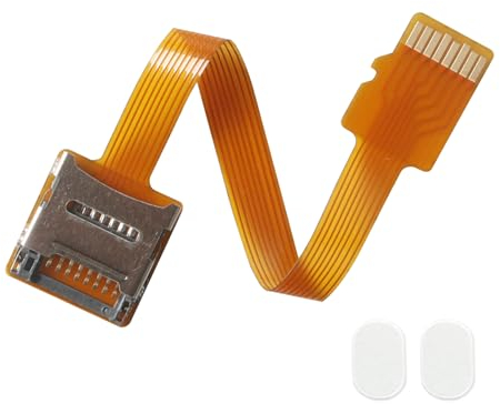 PinQiongZhe Câble d'extension micro SD vers carte Micro SD adaptateur carte TF flexible mâle vers femelle (10 cm)