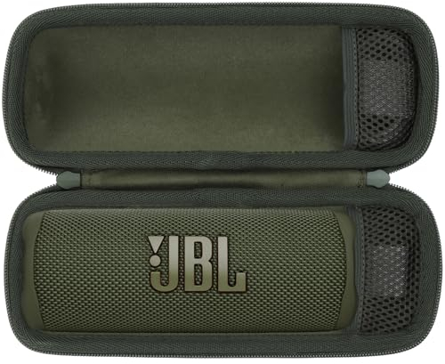 Lebakort Hart Reise Schutz Hülle Etui Tasche für JBL Flip 7 6 5 4 Bluetooth Box Wasserdichter Portabler Kabellos Lautsprecher (Armeegrün)