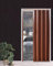 Falttür Schiebetür Aus PVC-Paneelen mit Ziehharmonika-Muster und Griff, 30x80/ 32x80 Zoll/ 48 X 80/ 60x80 Zoll, Temporärer Raumteiler für Küche, Bad und Terrasse(32x40in(81x101cm))