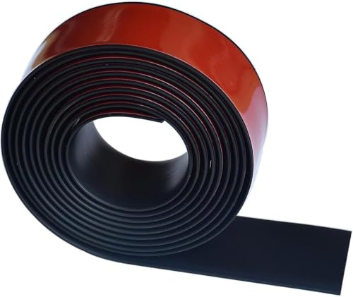 IVEOPPE Gummistreifen Selbstklebend - Neopren Gummimatte Gummiplatte, Vollgummi Gummiprofil, für Dichtungen, Bodenbeläge Schutz, Vibrationsschutz, Abdeckung, Puffern, DIY (50mm(B) x1.5mm(D) x3.2m(L))