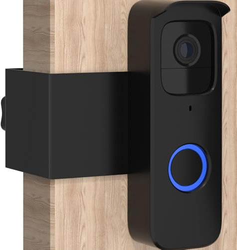 Blink Doorbell Mount, Anti Theft Blink Video Doorbell Mount, No Drill Door Mount for Blink Video Doorbell Camera, No Block Sensor & Night Vision & Weather Proof