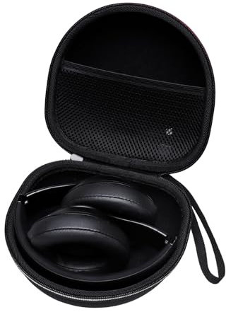XANAD Kids Headphones Hard Case for iClever BTH20 BTH26 / soundcore Q11i / LORELEI B-C6 / POGS The Turtle Foldable Headphone Wireless (Black)