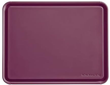 KitchenAid Klassisches Kunststoff-Schneidebrett mit umlaufendem Graben und rutschfesten Kanten, spülmaschinenfest, 27,9 x 35,6 cm, Rote Beete