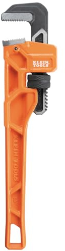 KLEIN TOOLS 68227 14-Inch Cast Iron Pipe Wrench, Heavy Duty Adjustable Plumbing Wrench with I-Beam Handle, 2-Inch Jaw Capacity