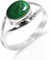 HIMALYA QUARTZ Damen Ring Silber 925 Mit Steinen Malachit Natürlicher Edelstein Statement Handgefertigter Schmuck Manner Ring RB-01-MLCT-8.5