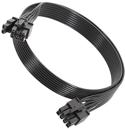 SueaLe 50 cm PCIe GPU Stromkabel 8Pin Bis 6+2 PIN Für GPU Stromversorgung Mit U Anschlüssen