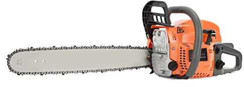 Petrol Chainsaw, 58cc 20 Inch Gasoline Chainsaw, 2KW Max Power 8500rpm High Efficiency Engine, Professional Powerful Petrol Chainsaws for Tree Pruning, Firewood Cutting (Orange)