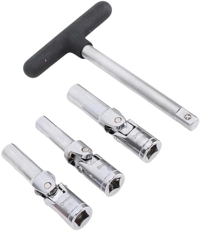 Cocoarm Glow Plug Socket Set Comfortable Design, Efficient Operation, Multi-Size Set, Versatile Tool, Easy Replacement, with T Bar, for Automotive Applications