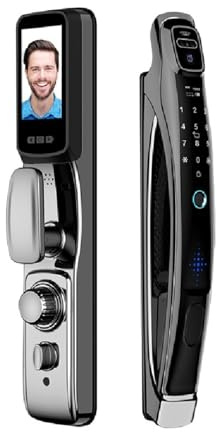 Face Recognition Smart Door Lock with Camera Video Call Voice Intercom Digital Automatic