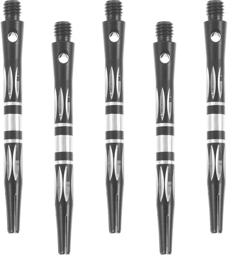 Wurfschäfte 5 Stück 56mm2ba aus Aluminium für Dartsliebhaber | Außeneinsatz und Wettkampf, Leichtes Design, Schlichtes Format, Passende Ersatzteile für Spielschäfte