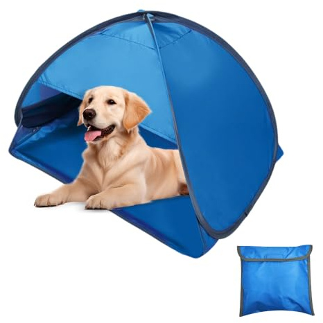 Nzkeuf Mini Kopfzelt, Strandmuschel Pop Up Mini, Pop Up Zelt Sonnenschutz Reise Klein, Strandmuschel Hund, Tragbare Kopfstütze Zelt für Picknick Strand Camping