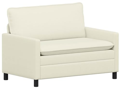 vidaXL Sofa Creme 126 x 81 x 87,5 cm Stoff,