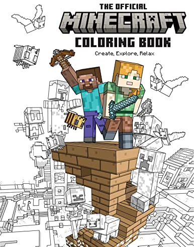 The Official Minecraft Coloring Book: Create, Explore, Relax!: Colorful Storytelling for Advanced Artists (Gaming)