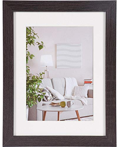 Henzo Modern Bilderrahmen, Holz, dunkelbraun, 18x24 cm