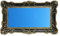 Ideacasa Spiegel Schwarz Gold Gold Großer Rahmen Barock Fake Vintage Cm 96 x 56 cm