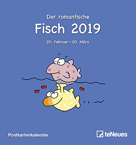 Sternzeichen Fische 2019: Postkartenkalender Sternzeichen