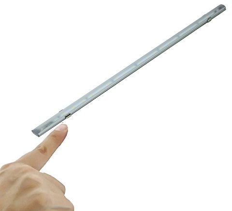lighteu, 1x lineares Licht (60 cm), 12V 8W, Berührungsschalter, mattiert anti-glare, LED, Kabine, unter Schrank, Lichtwandstreifen, für Boot, Yacht, und Wohnwagen, Wohnmobile, Wohnmobile, RV,