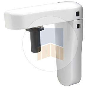 PORTAC Gond vertical à visser avec cache en Zamak - Blanc Ral 9016