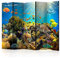 decomonkey Paravent Raumteiler Innen Korallenriff Meer 225x172 cm 5 Teilig Beidseitig Room Divider Wall Raumteiler Stehend Trennwand Sichtschutz Spanische Wand Sichtschutzwand Wohnzimmer Holz Wasser