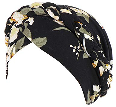 Amorar Elegant Blume Kopftuch Turban Bandanas Damen Elastische Stirnband Beanie Hijab Chemo Hut Islamischen Kopfbedeckung Muslim Kopfschmuck Chemotherapie-Kappe Headwear für Haarausfall Krebs