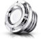 KATUR Motorrad Silber CNC Heizöldeckel Rough Crafts Unterputz Billet Aluminium Tankdeckel für Harley Sportster XL 1200 883 1996-2014