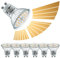 EACLL GU10 LED Bulbs Warm White 7W Stepless and 3 Steps Dimmable, 6-Pack, 3000K 605lm Flicker-Free Light Bulbs, 3-in-1 Dimming via Light Switch or Smooth Dimming via Dimmer, 2-in-1 Dimming Function