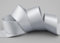 25 m x 25 mm Satinband SILBER Hellgrau (631) doppelseitiges Schleifenband aus Satin ohne Draht weich und glänzend Geschenkband Deko Band double face Dekoband Dekorieren Basteln