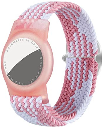 Dingfeiyu Nylon AirTag Armband Kinder Wasserdicht, Anti-Lost, Anti-Kratz-Schutz für die Positionierung des Bracelet für AirTag