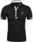 COOFANDY Polo Shirts for Men Adult Short Sleeve T-Shirt Golf Shirts Mens UK Poloshirt Embroidery Tops Black L