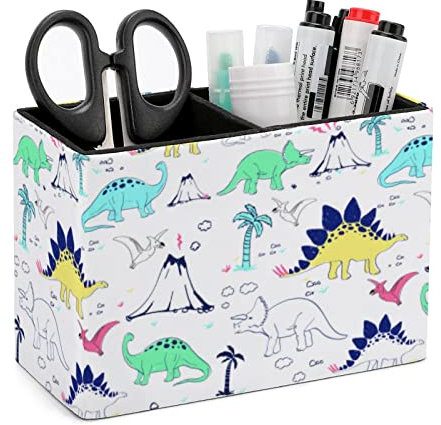 Pot à crayons pour bureau, porte-stylos en forme de dinosaure, organiseur de bureau pour crayons, pinceaux de maquillage pour bureau, école, université en cuir