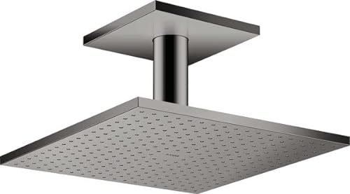hansgrohe AXOR ShowerSolutions Kopfbrause 300/300 2jet, Deckenanschluss, 35320330, Farbe: Polished Black Chrome