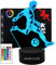 AIRUEEK regalos para niños futbolistas, Luz de noche futbolin 3d LED lámpara con control remoto, Idea Regalos para Navidad, Cumpleaños, Comunión para Niños, Niñas