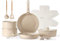 CAROTE Non-Toxic Ceramic Cookware Set with Detachable Handle, 17 Pcs Non-Stick Pots and Pans, Induction & Oven Safe, Perfect for RVs (Taupe)