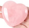 GUJOXILA 60mm Rosenquarz Herz Aus Stein Groß Kristalle Edelsteine Rosa Herzen Heilsteine Rosenquar Geschenke für MaMa Herz Handschmeichler Steine für Muttertag und Thanksgiving Geschenk