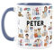 Purely Home Custom Vet Nurse Mug - Humourous Animal Veterinary Novelty Gift - Tea/Coffee Blue Ceramic Cup Personalised Present for Vet Nurses