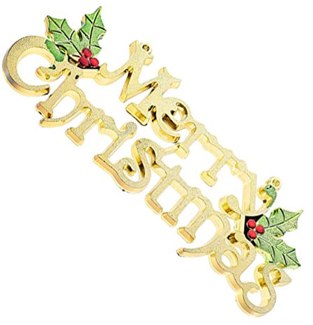 GRIRIW Merry Christmas Tree Decorations Gold Hanging Ornament 50cm Plastic Pendant Christmas Tree Pendant Festival Home Party Decor