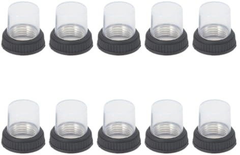 THOANBY Lot de 10 caches Anti-poussière étanches pour disjoncteurs, avec Capuchons à tête Plate en Silicone de 12 mm de diamètre inférieur pour Les séries KUOYUH 98 et 88