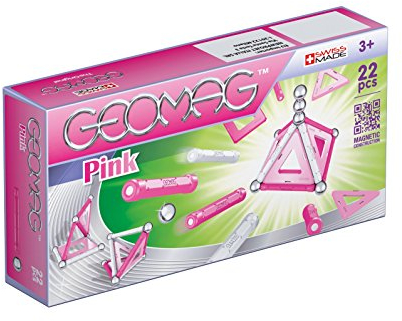 Geomag, Classic Pink 340, Magnetkonstruktionen und Lernspiele, 22-teilig