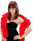 W WIDMANN MILANO Party Fashion - Federboa, Länge circa 180 cm, Feder-Schal, Accessoire, Kostüm, Karneval, Halloween