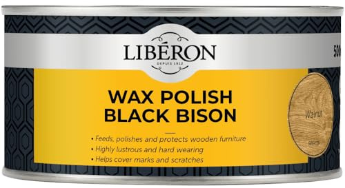 Liberon Wax Polish Black Bison Walnut 500ml LIBBBPWW500
