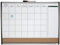 Nobo - Petit Tableau Blanc Agenda Mensuel Magnétique Mural avec Zone d'Affichage en Liège, Cadre Incurvé, Maison / Bureau, 585 x 430 mm, 1903813
